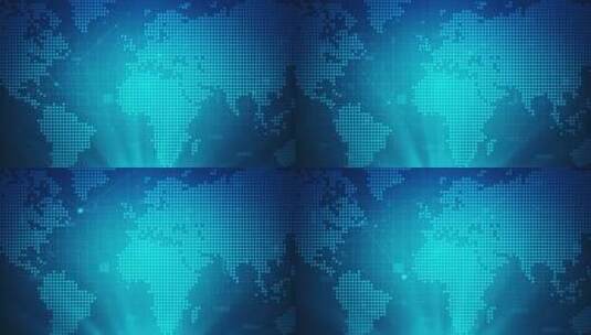 4K世界地图蓝点背景高清在线视频素材下载