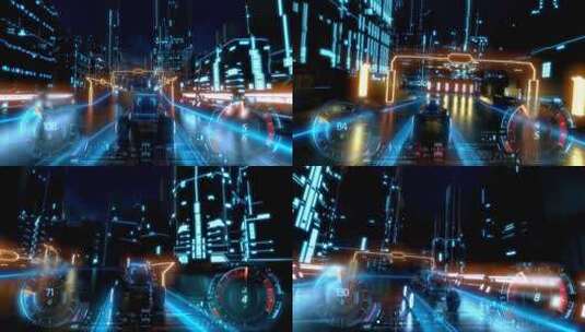 3d电子游戏现代城市赛车动画高清在线视频素材下载