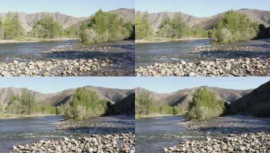 可可托海的河流高清在线视频素材下载