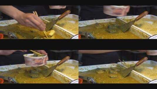 臭豆腐制作臭豆腐视频素材拍摄高清在线视频素材下载
