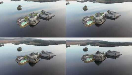 爱尔兰多尼戈尔郡美丽的Lough Derg高清在线视频素材下载