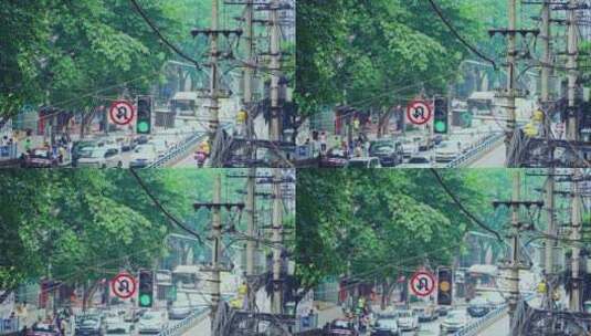 城市道路交通车流高清在线视频素材下载