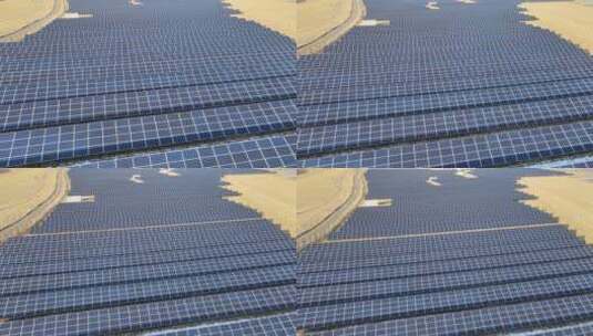架空式太阳能电池板高清在线视频素材下载