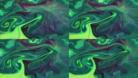 抽象彩色流体涂料背景纹理的特写8高清在线视频素材下载
