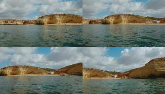 Carvoeiro Beach，阿尔加维，葡萄牙高清在线视频素材下载