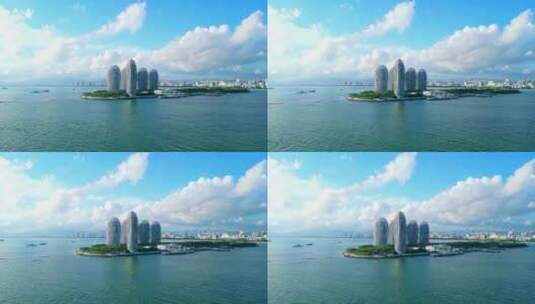 海南三亚城市风光高清在线视频素材下载