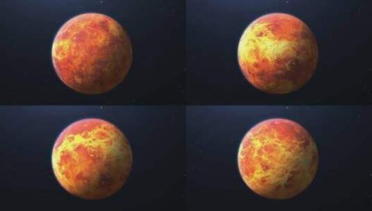 4K超清太阳系八大行星金星高清在线视频素材下载