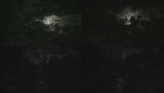 乌云遮月黑暗来临高清在线视频素材下载