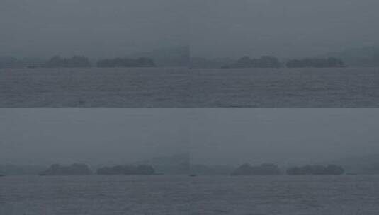 雨中杭州西湖高清在线视频素材下载