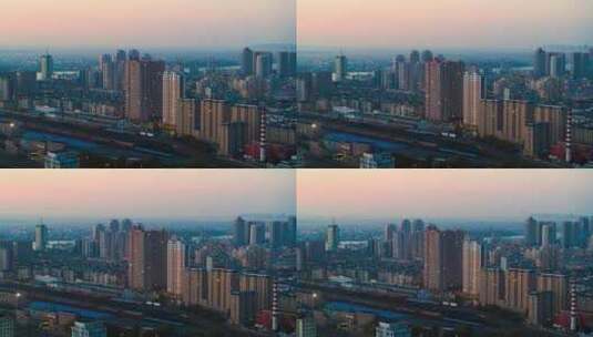 辽宁丹东（禁飞区）城市航拍素材高清在线视频素材下载
