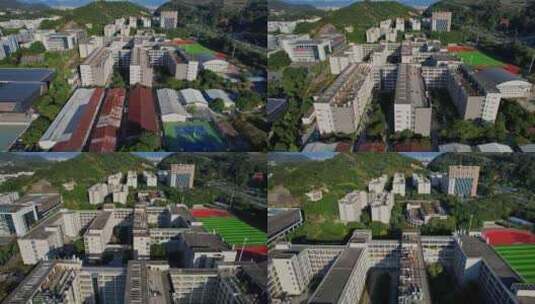 航拍福建农林大学金山学院高清在线视频素材下载