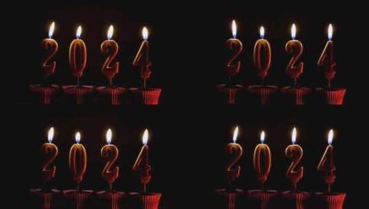 2024蜡烛 火焰高清在线视频素材下载