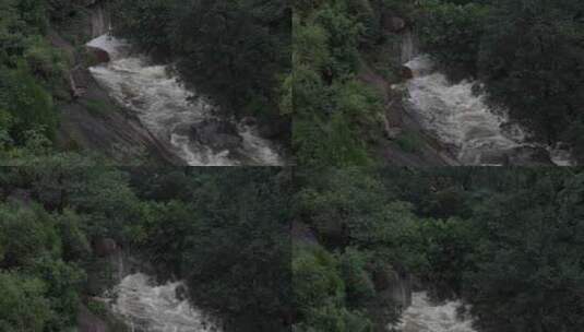 雨后泰山，飞瀑流水高清在线视频素材下载