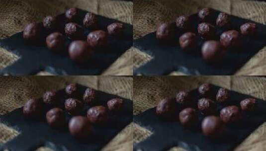 巧克力自制能量球高清在线视频素材下载