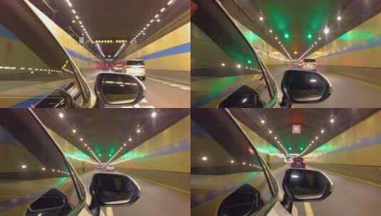 汽车在隧道里行驶视频素材五分钟高清在线视频素材下载