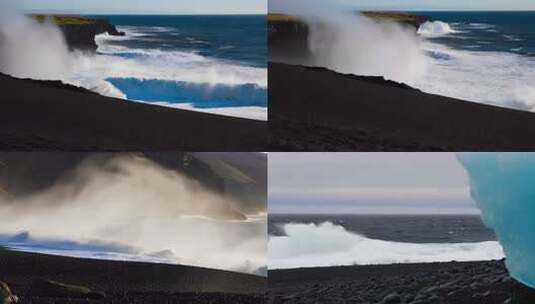 高级质感海浪海滩高清在线视频素材下载