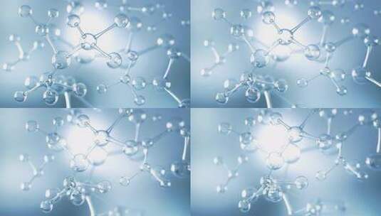 科技分子结构动画4K画质高清在线视频素材下载