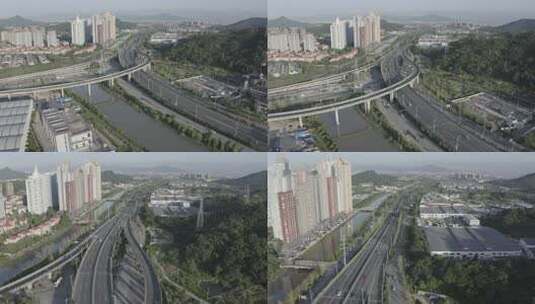 「有版权」原创LOG3航怕城市快速路4K高清在线视频素材下载