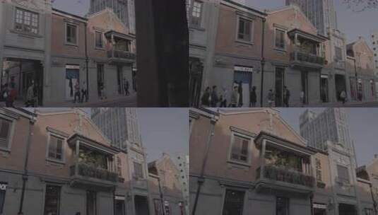 上海老建筑与现代建筑同框高清在线视频素材下载