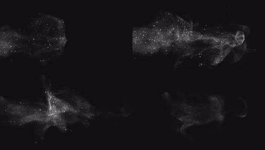 黑色背景粒子特效画面高清在线视频素材下载