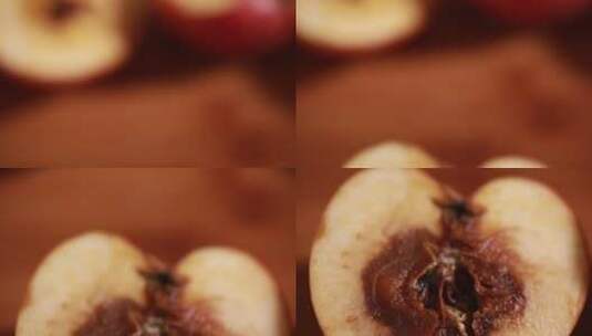 食品安全特写黑心苹果高清在线视频素材下载