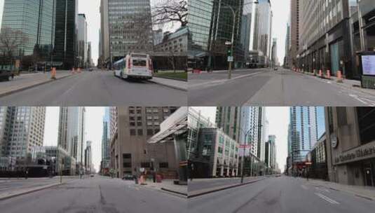 蒙特利尔城市街道高清在线视频素材下载
