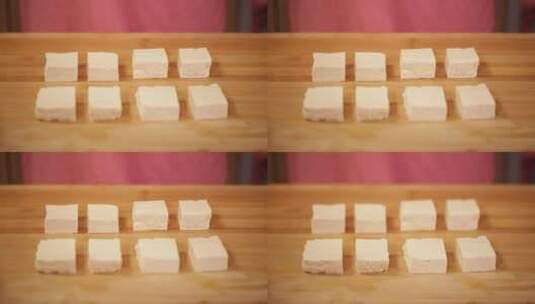 切北豆腐块 (7)高清在线视频素材下载