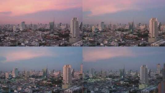 日落时分的泰国曼谷高清在线视频素材下载