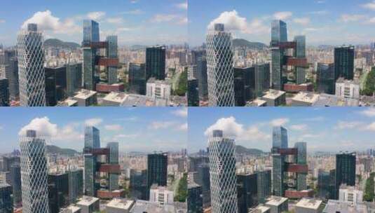深圳腾讯滨海大厦左环绕高清在线视频素材下载
