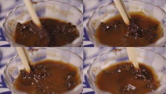 调味酱料烹调大酱黄酱甜面酱 (7高清在线视频素材下载