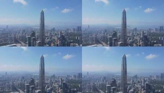 深圳平安中心大厦航拍高清在线视频素材下载
