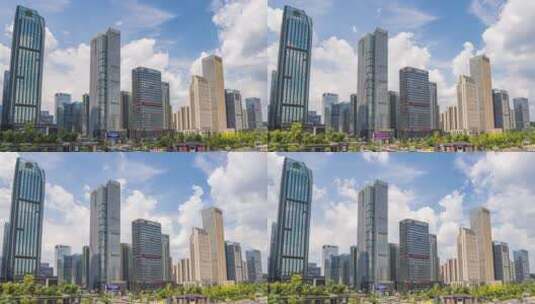 贵州贵阳国际金融中心CBD延时摄影4K高清在线视频素材下载