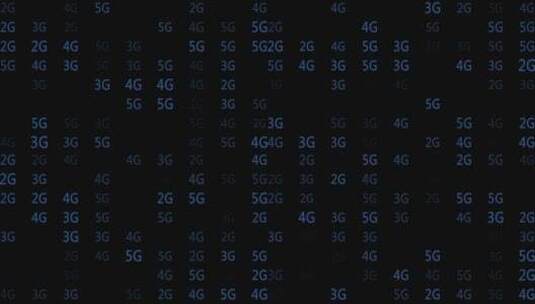 2G3G4G5G数字信息元素粒子动画墙背景高清在线视频素材下载