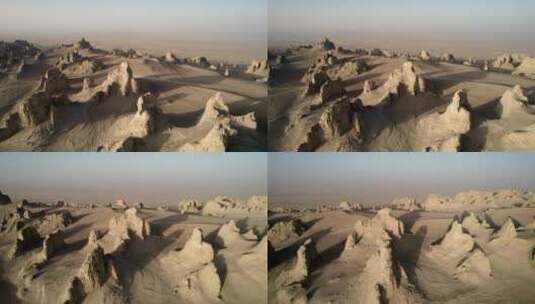 青海俄博梁航拍4K，最像火星的地方高清在线视频素材下载