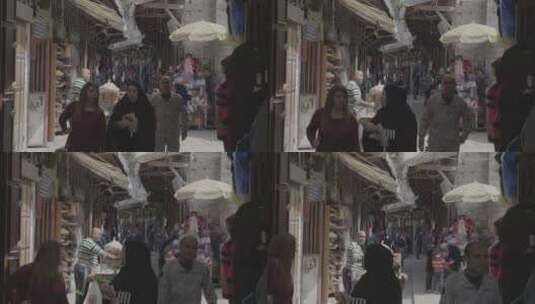 黎巴嫩街上行人高清在线视频素材下载