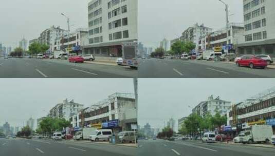 疫情城市街道马路行人交通高清在线视频素材下载