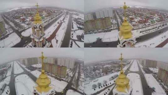 俄罗斯的圣乔治教堂高清在线视频素材下载