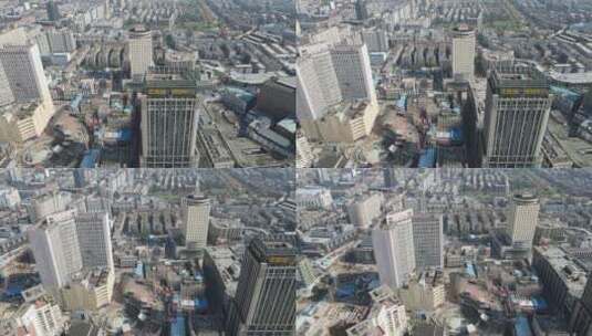 航拍河南郑州城市宣传片地标建筑高清在线视频素材下载