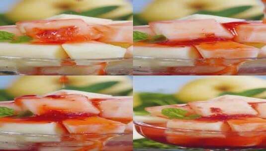 草莓酱苹果高清在线视频素材下载