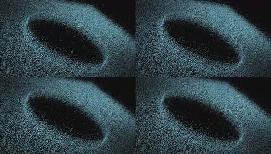 动态蓝粒子星云动画高清在线视频素材下载