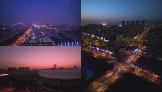 呼和浩特城市航拍高清在线视频素材下载