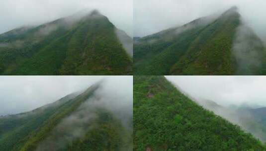 雨后山上云雾缭绕高清在线视频素材下载