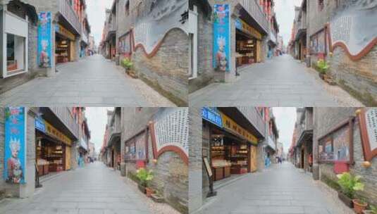 广西桂林东西巷商业步行街高清在线视频素材下载