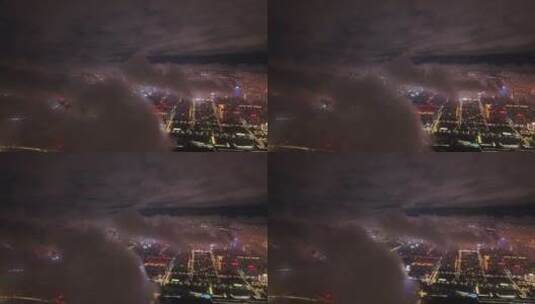 洛阳阴雨天云雾缭绕城市航拍宣传片高清在线视频素材下载