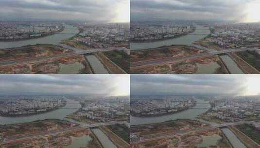 200107建造中的 盈川东路高清在线视频素材下载