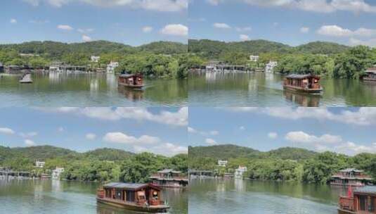 4k 西湖中式园林山水画高清在线视频素材下载