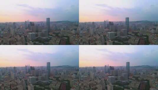 4K 航拍青岛城市建筑景观高清在线视频素材下载