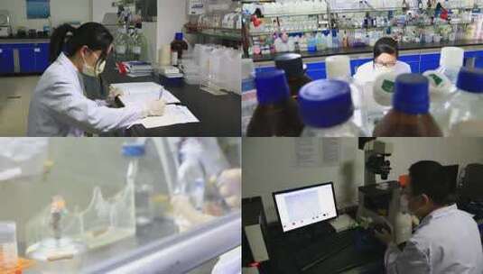 0148实验 医学生 试管 实验记录高清在线视频素材下载