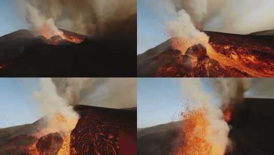 火山、岩浆喷发高清在线视频素材下载