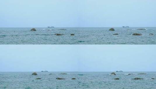 海浪礁石岩石 海边岸边石头高清在线视频素材下载